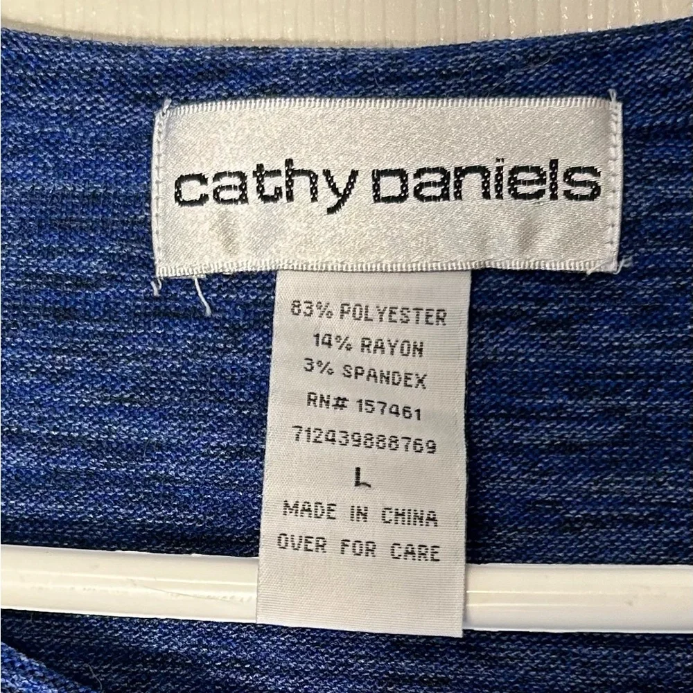 Cathy Daniels Blue‎ Bedazzled Sweater